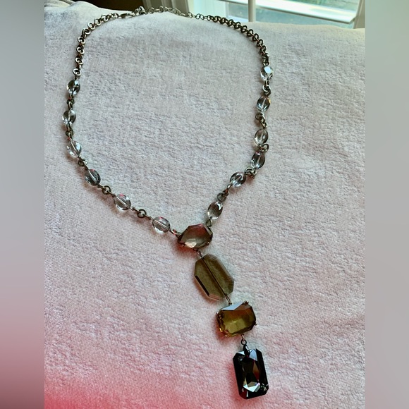 BEAUTIFUL SHADES OF TOPAZ NECKLACE & EARRINGS. MEASURES APPROX 20” L. STUNNING❤️ - Picture 7 of 7